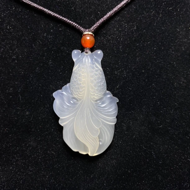 纯天然玛瑙金玉满堂连年有余挂件