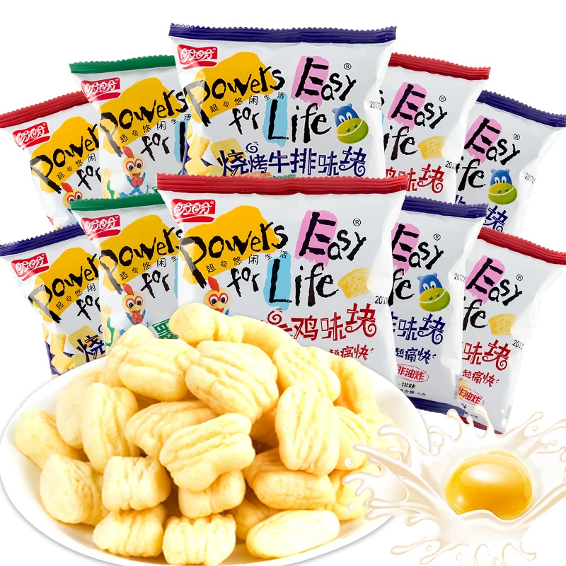 盼盼麦香鸡块105g*6包大包膨化酥脆烧烤味怀旧零食办公室休闲小吃