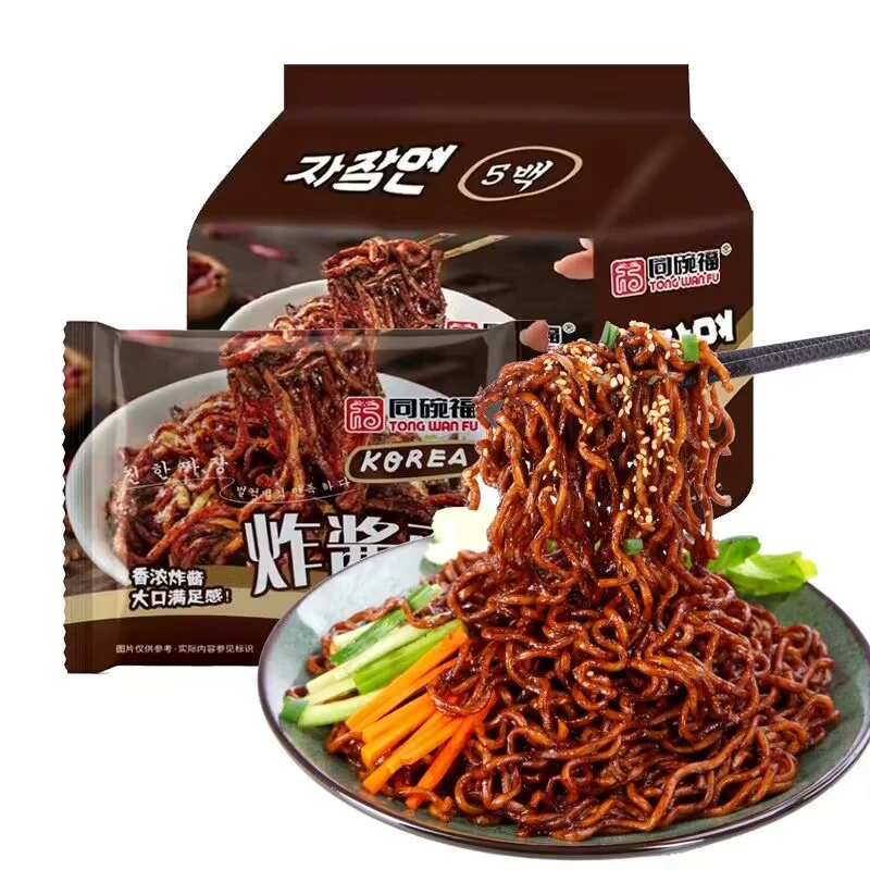 同碗福韩式炸酱面袋装方便面即食泡面杂酱面宿舍夜宵拌面美食食品