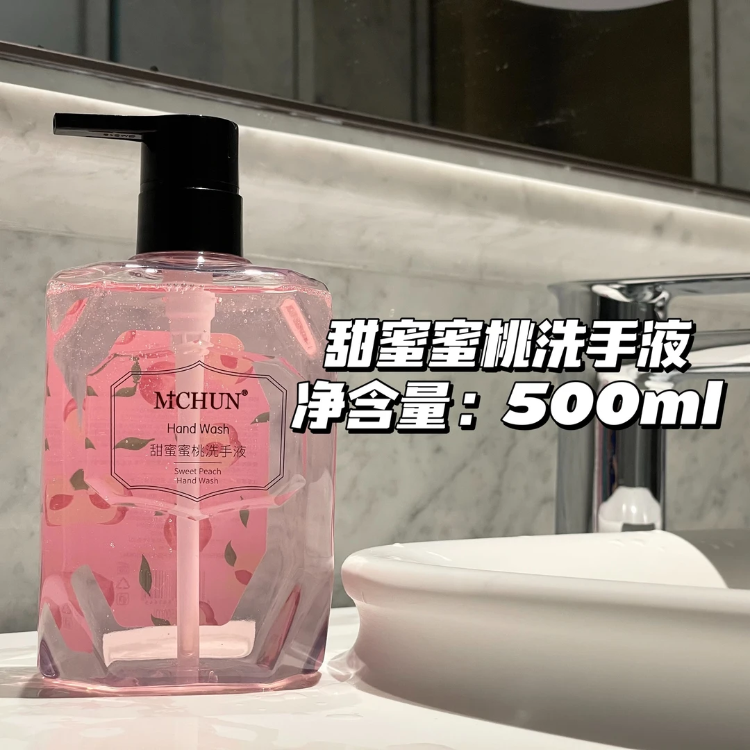 清新瓶装家用海盐洗手液香氛按压式温和清洁保湿润肤大容量通用