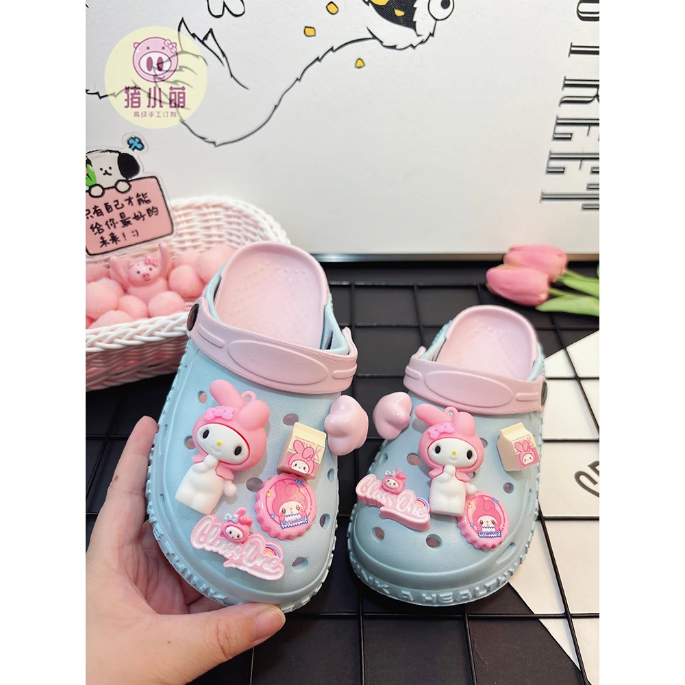 网红儿童洞洞鞋女款2025新款女童小孩婴幼儿宝宝拖鞋外穿夏天防滑