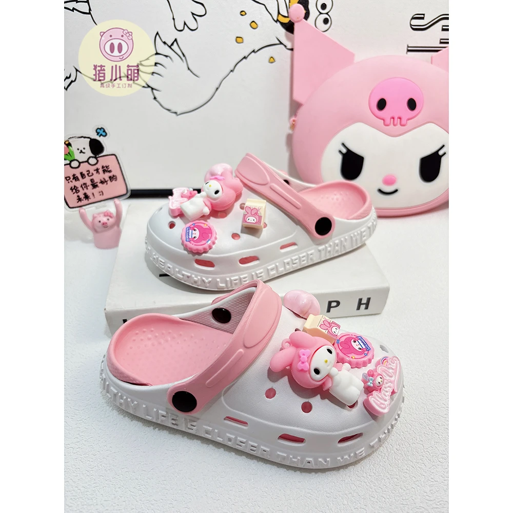 2025夏季新款女童凉拖鞋外穿儿童拖鞋女孩eva洗澡包头公主洞洞鞋