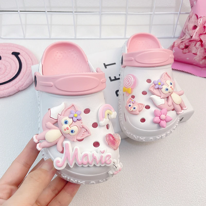 女童拖鞋夏季家居室内防臭防滑中大童女孩儿童沙滩洞洞鞋网红爆款