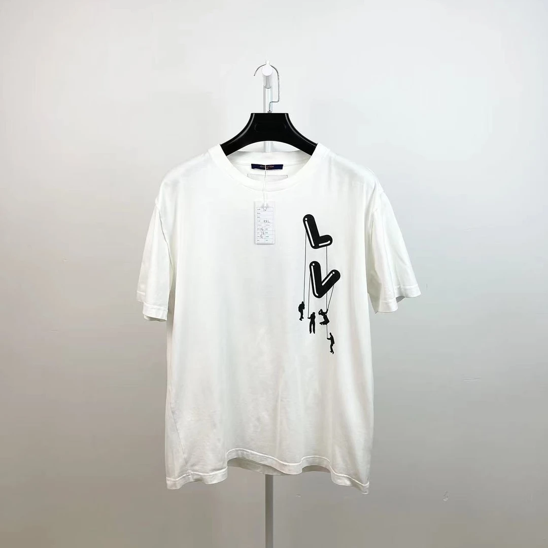 LouisVuitton/路易威登/99新/白色伞兵短袖/XXL码