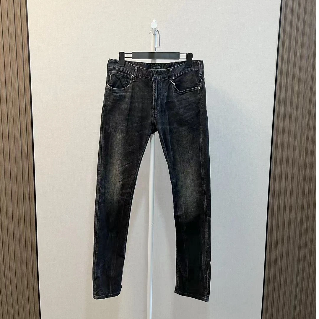 GIORGIO ARMANI/阿玛尼/98新/黑色牛仔裤长裤/尺码30