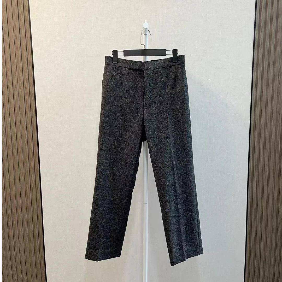 99新 THOMBROWNE /TB/高级感羊毛暗纹休闲西裤长裤/尺码0