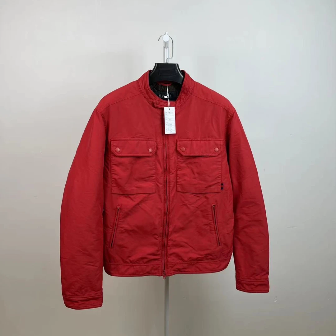 GUCCI/古驰/99新/红色 棉服 夹克 外套/52码