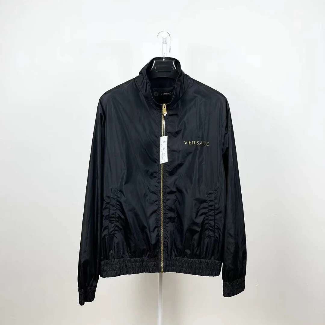 Versace/范思哲/准新/黑金配色 经典人像 冲锋衣 夹克外套/尺码52