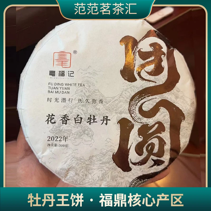 【福鼎白茶】2022年花香牡丹王饼 福鼎核心产区 300克