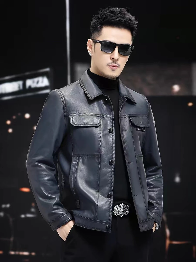 全新真皮男士皮衣（福利款默认微瑕以直播为准）私拍不发货