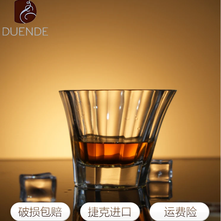 意大利DUENDE威士忌酒杯洋酒杯烈酒杯无铅水晶玻璃创意高端手工