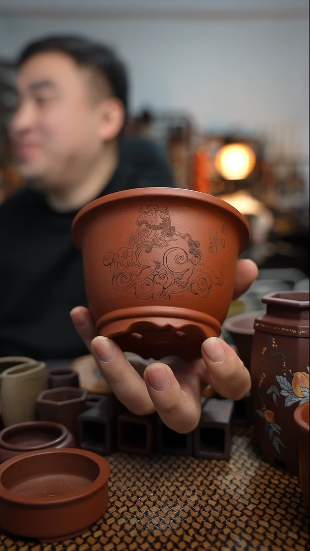 【闪购商品】紫砂花盆長木軒精品紫砂