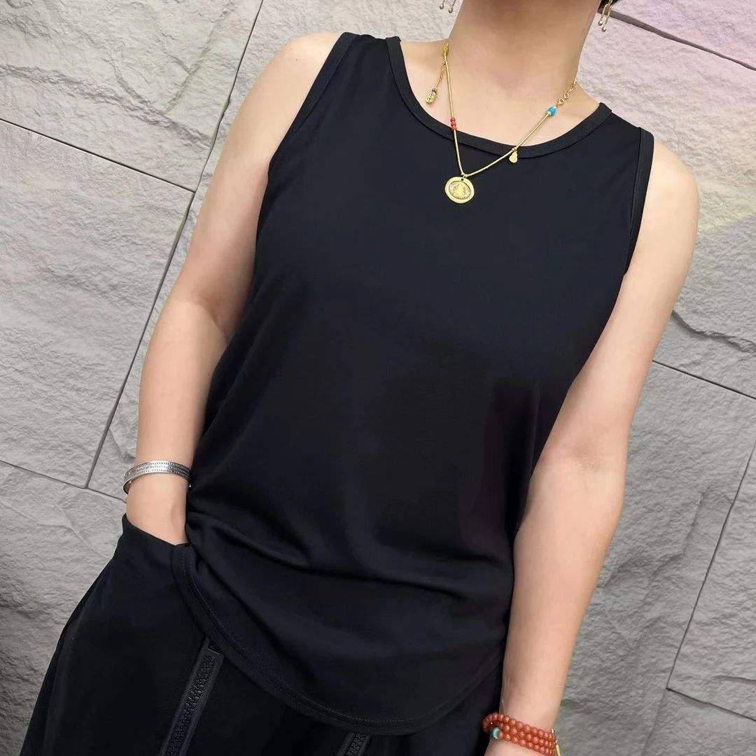 娟子精选【舒适自由】23023春夏新款时尚女装百搭短款无袖背心上衣
