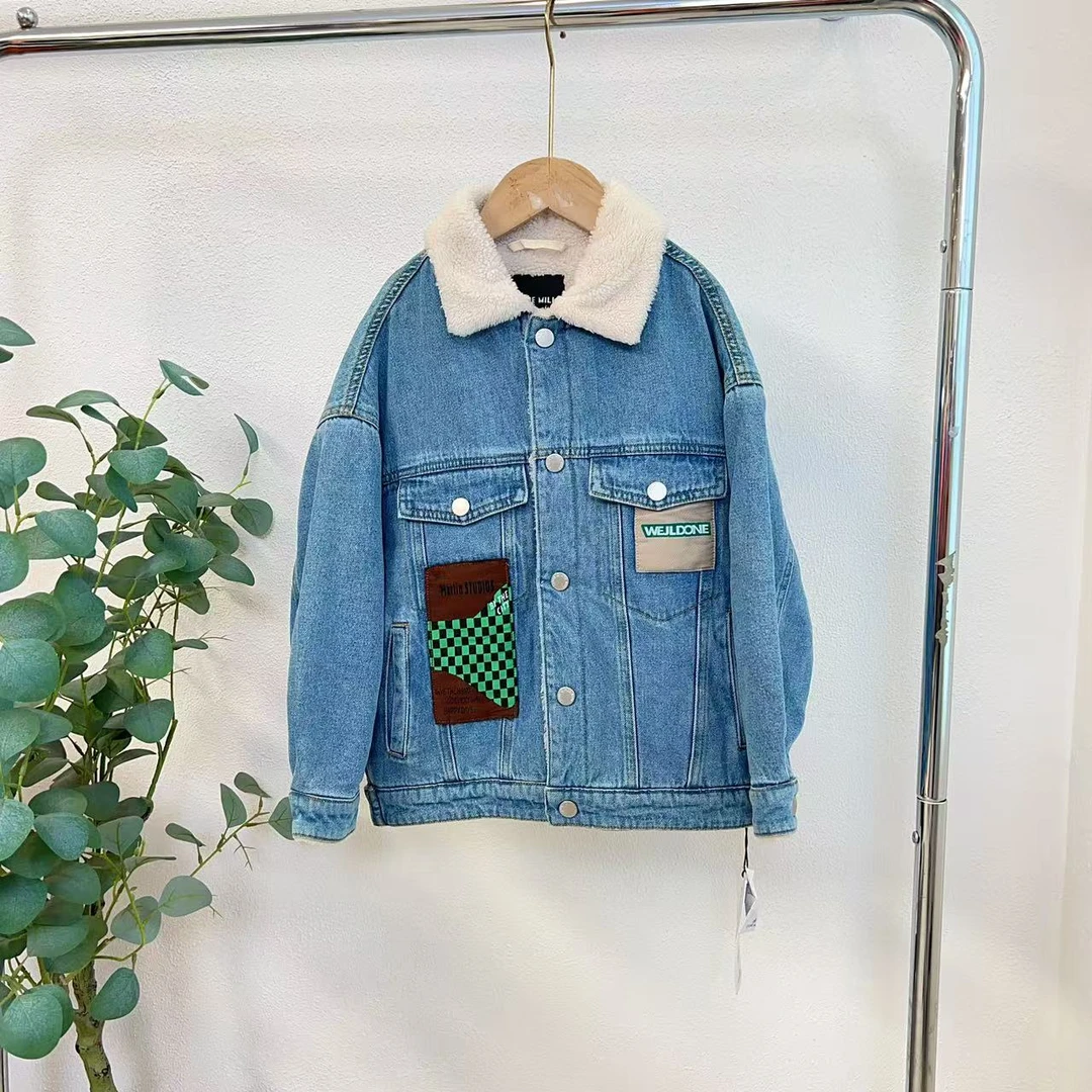 1625裔浅蓝色微瑕牛仔外套