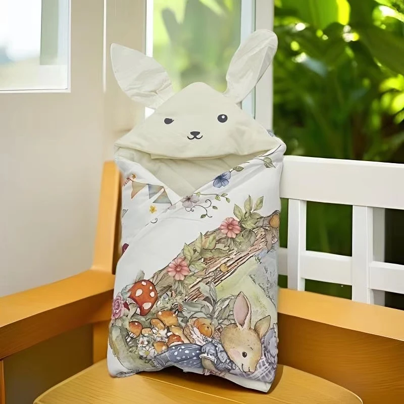 【麦菲熊桑蚕丝抱被】 桑蚕丝抱被新生儿宝宝抱被产房包被