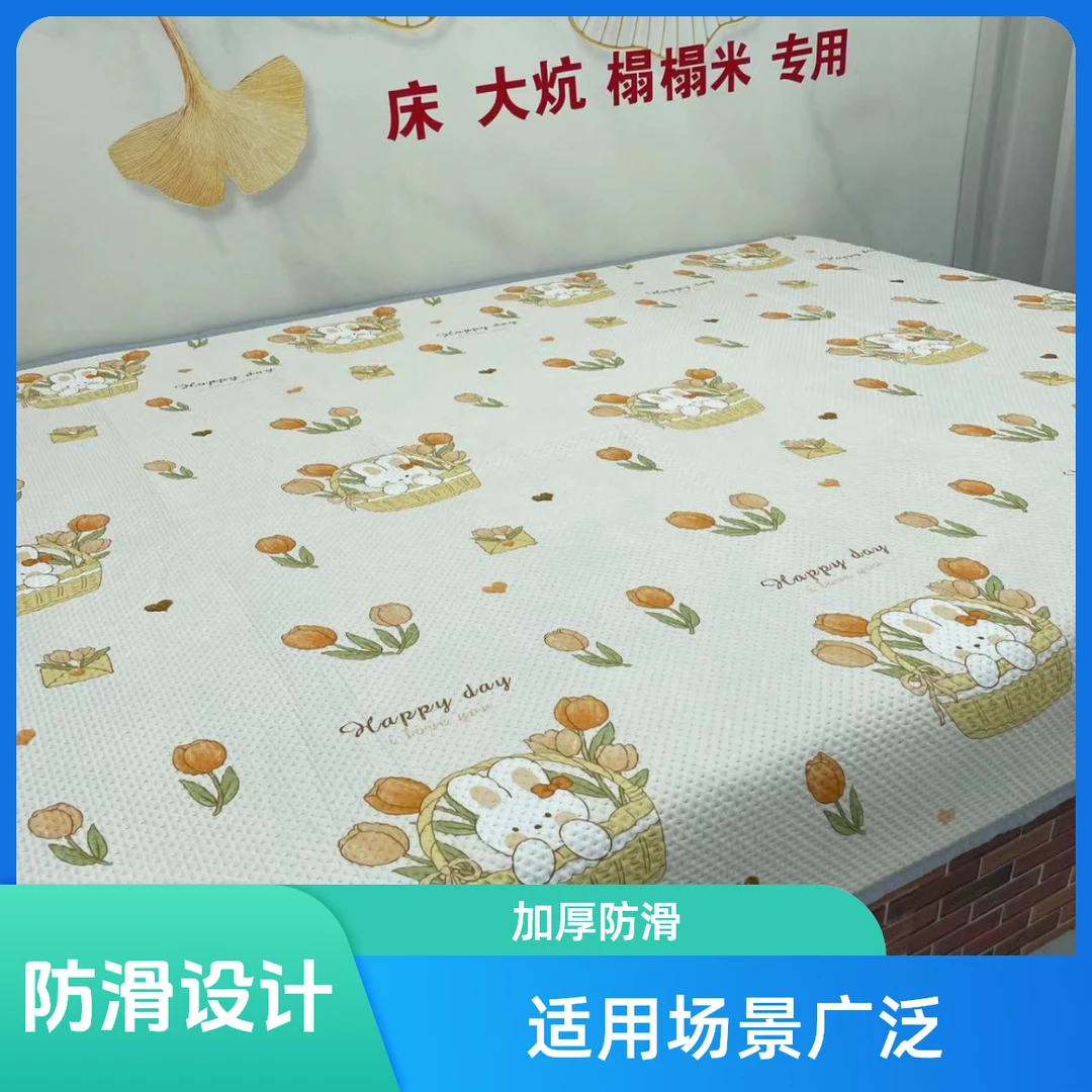 四季款雪花棉床盖三层榻榻米大炕专用AB双面可用机洗水洗加厚防滑