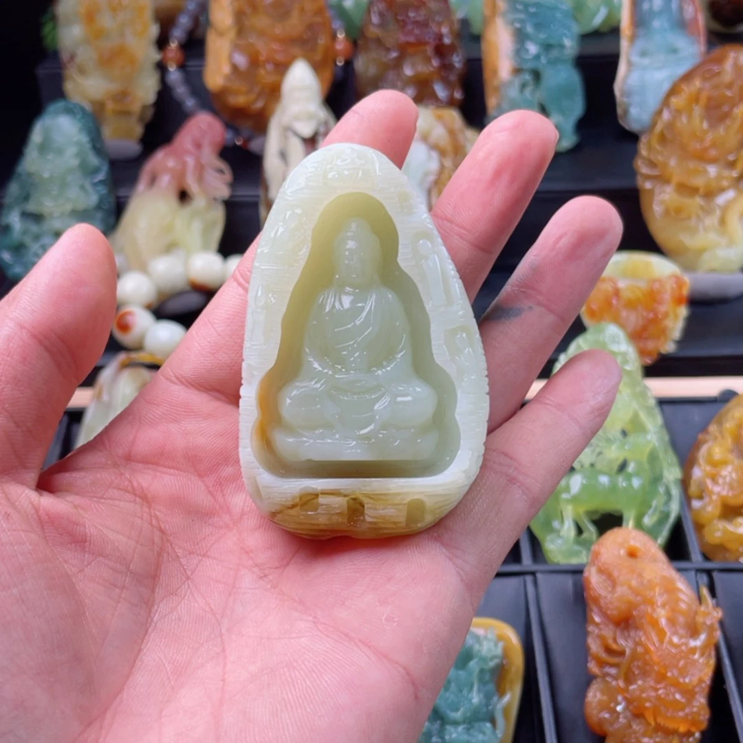 【闪购商品】岫玉手把件未镶嵌硕**团
