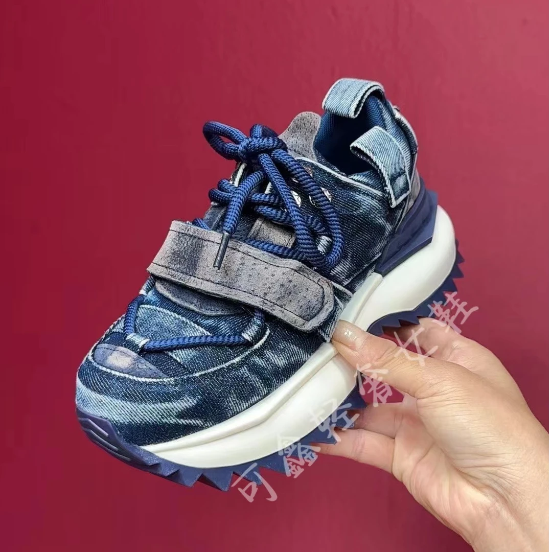 可鑫【西部牛仔】手工擦色 复古轻奢~时尚拼接休闲阿甘女鞋