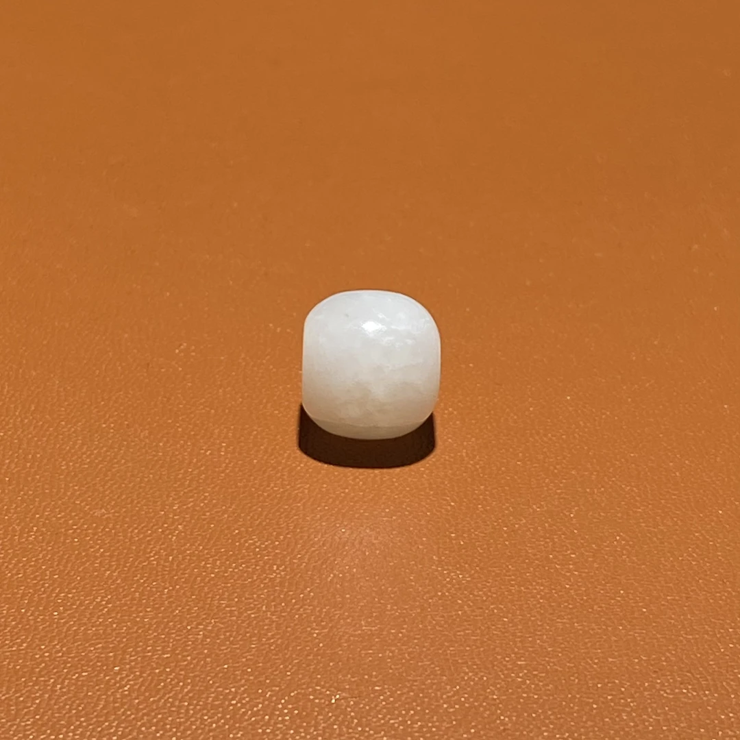 【S899】和田玉老型桶珠尺寸12-14mm左右可选和田玉配和田玉单颗