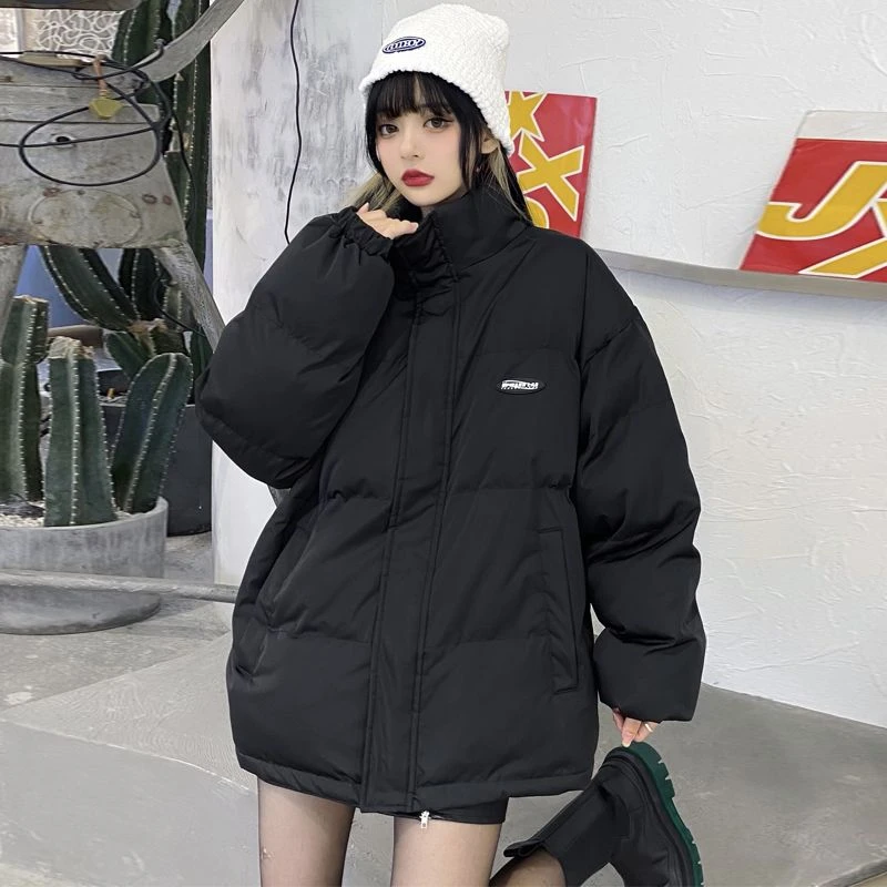 冬季羽绒服女2023冬新款加厚面包服韩版棉袄宽松小个子棉衣同
