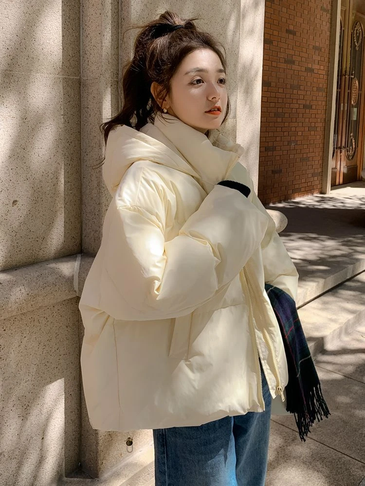 冬季新款新款羽绒服女短款韩版宽松面包服冬季羽绒服外套小羽绒