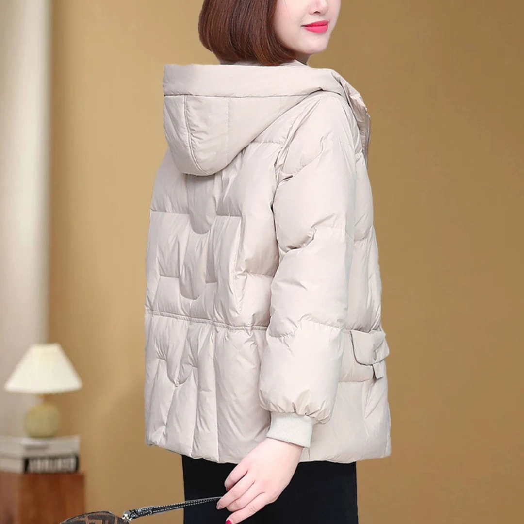 冬季爆款羽绒羽绒服女短款2023冬装新款妈妈减龄宽松加厚洋气小个