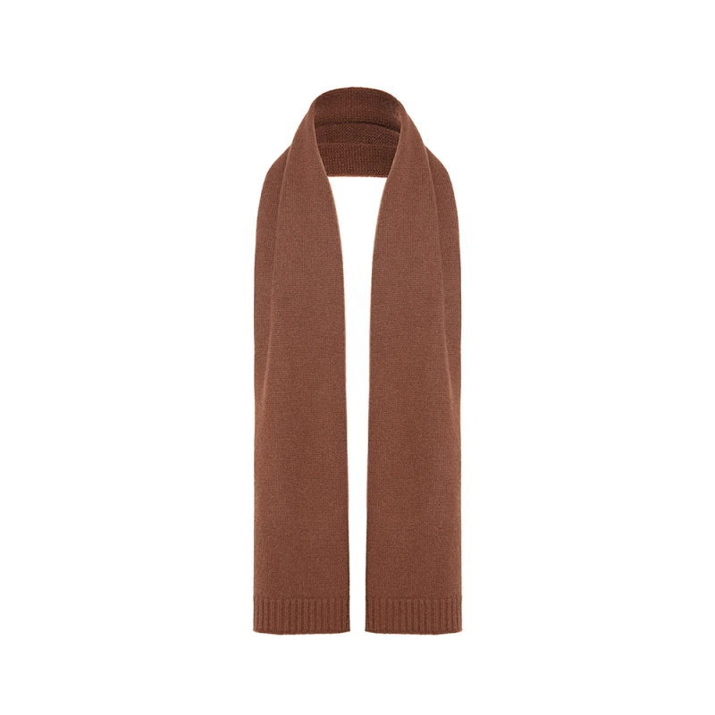 爱品纱女装混纺保暖纯色秋冬时尚长围巾 灰色 咖色 E4SK383FZH