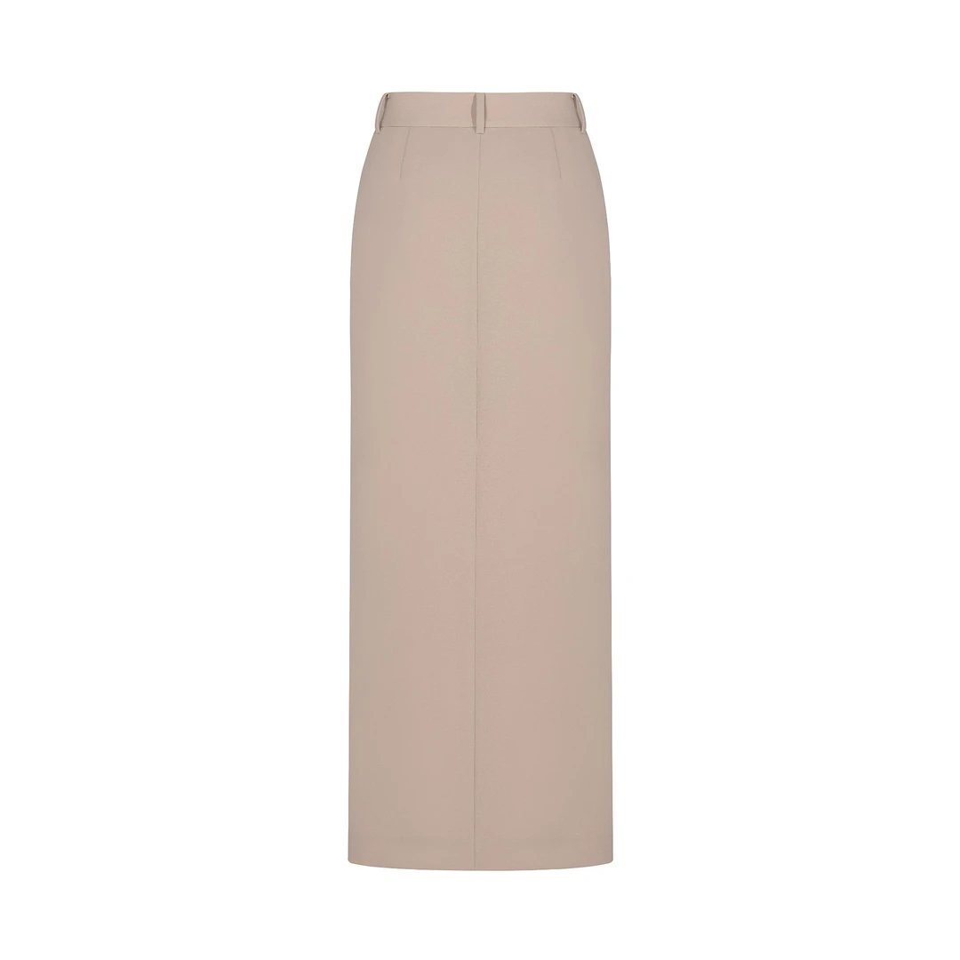 琴老板爱品纱气质高腰时尚休闲女士夏季开叉包臀裙E5SS183BA5