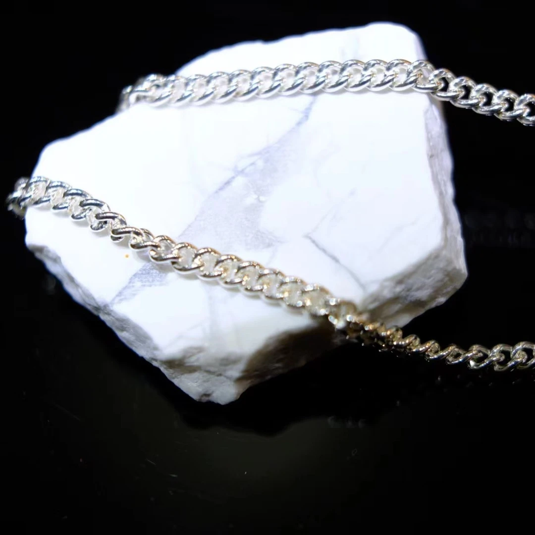 链子足银 足银999儿童单扣链 经典款 （XL9862)