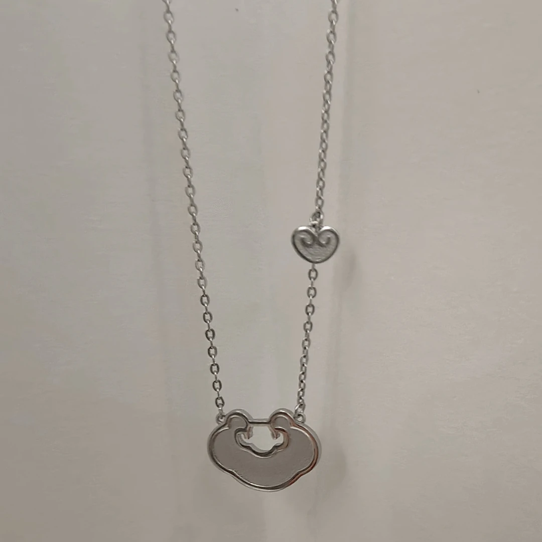 链子足银 足银990祥云如意套链 复古时尚 链长可调 (XL9877)