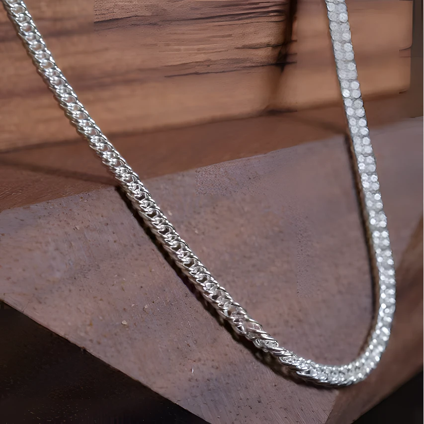 链子足银 足银999儿童侧身项链 经典款（SL9887）