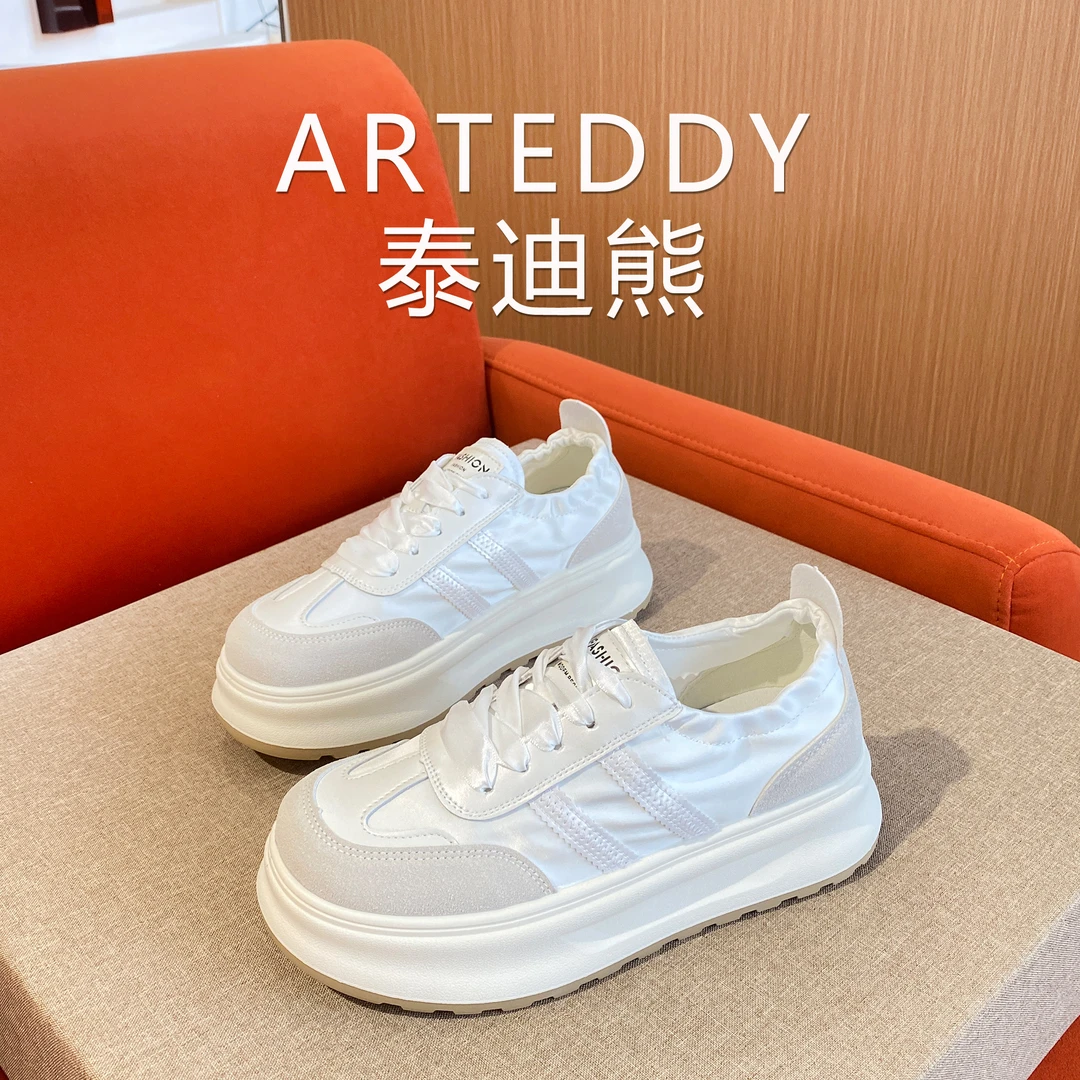 【老彭专属】ARTEDDY泰迪熊 鞋子女鞋百搭夏季小众厚底白鞋