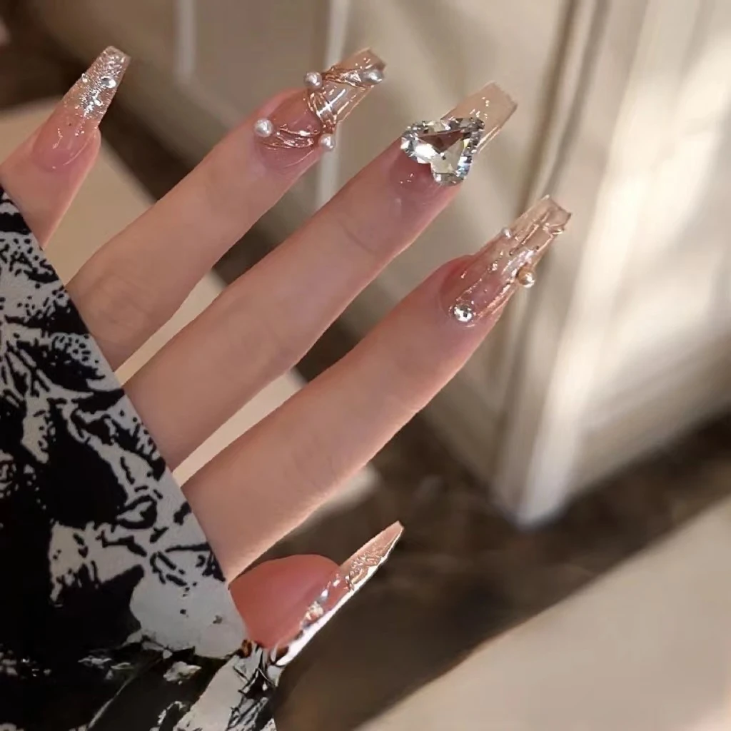 【梦中芭蕾】纯手工轻奢高级感气质穿戴贴片DIY送收纳盒