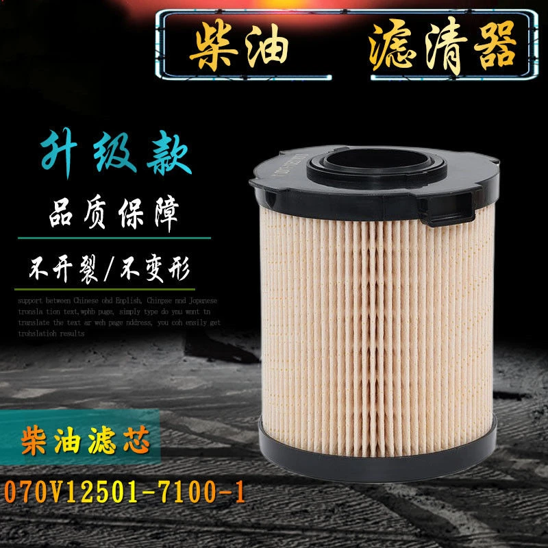 重汽小豪沃轻卡柴油滤清器滤芯 070V12501-7100/1 070V12503-0063