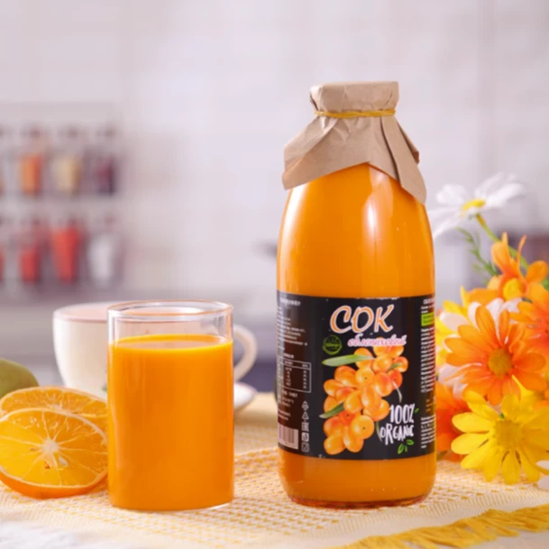俄罗斯进口沙棘果汁VC聚餐饮品原浆750ml
