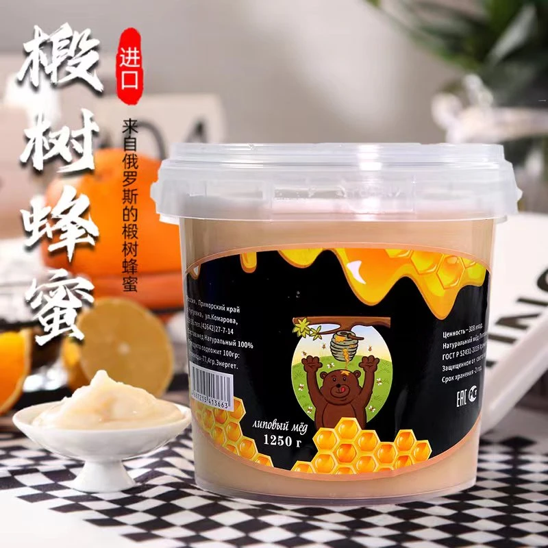 俄罗斯进口椴树蜜蜂蜜1250克/桶