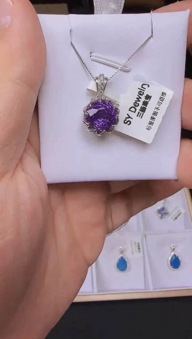 【闪购商品】水晶颈饰银S925镶嵌1