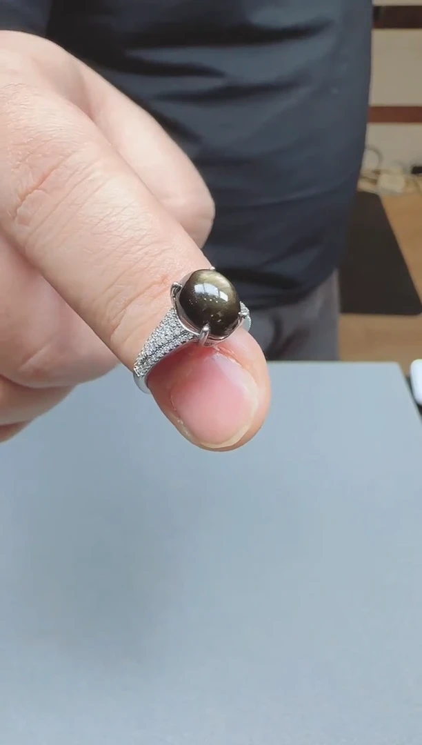 【闪购商品】星光蓝宝石戒指银S925镶嵌1