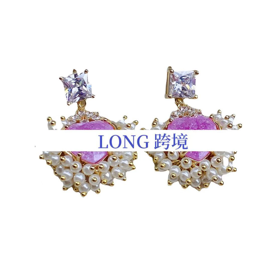 铜合金耳饰 外贸DP高品耳环-A9130