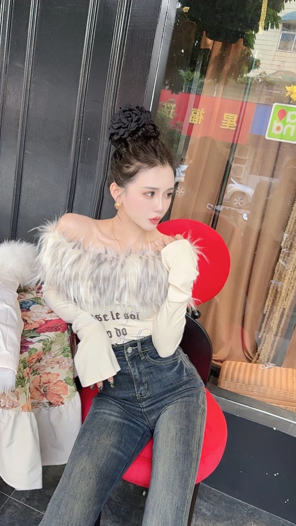 大气元（裤子）复古修腰新色喇叭裤