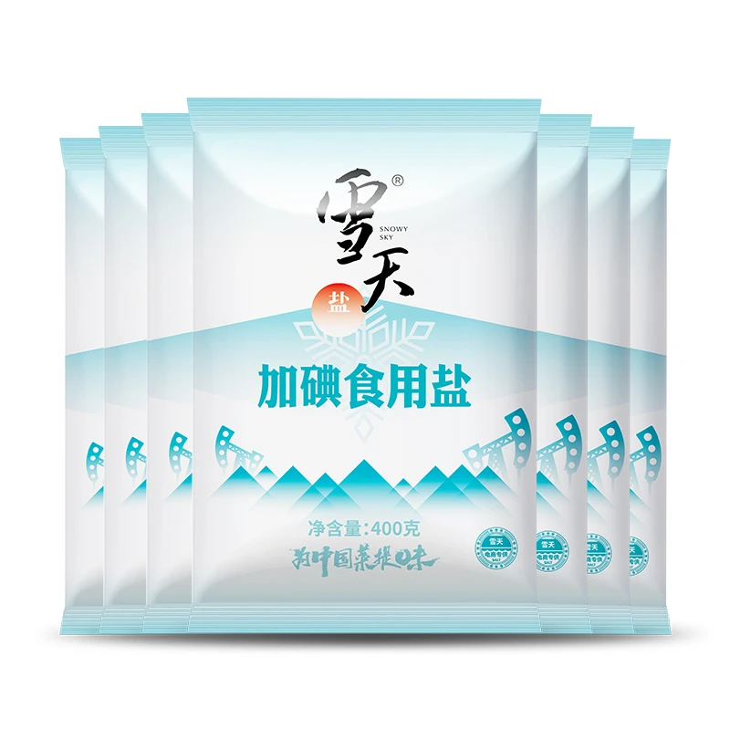 雪天盐精制食用盐400g  提味烹饪食盐 井矿盐 自然纯净井盐