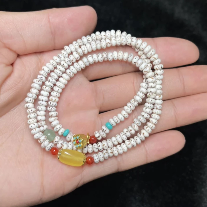 非金属木质手链 菲菲珠宝好*木质手串三圈约4+mm