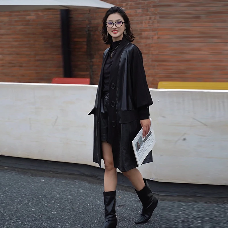 服 百搭时尚显瘦气质 皮衣外套女 XSNH-828漠漠水田飞白鹭