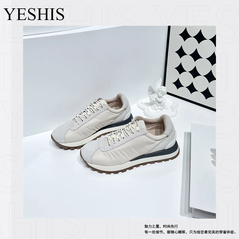 【夜梦巴黎】YESHIS复古德训鞋平底运动鞋休闲鞋新款阿甘鞋2023-49