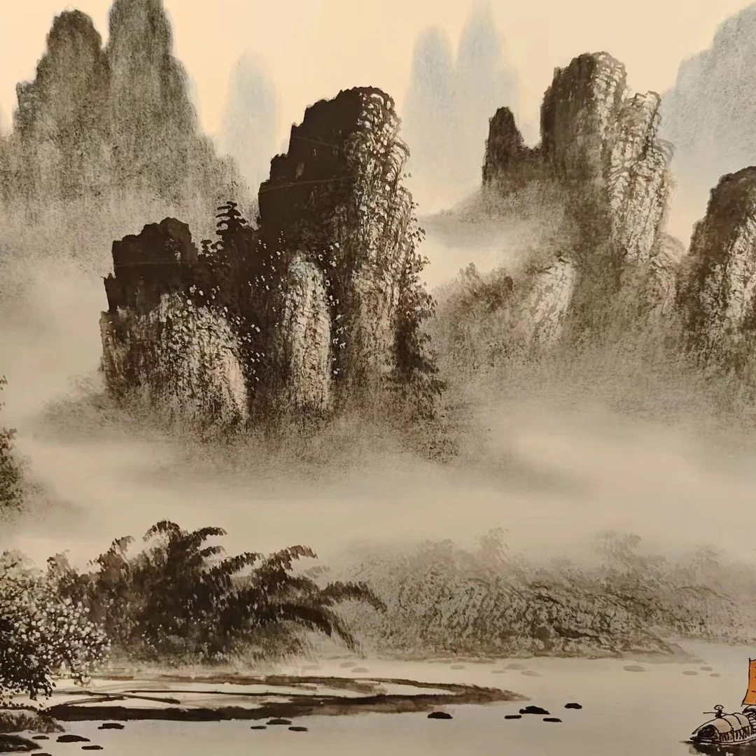 画院福利绘画-漓江春韵