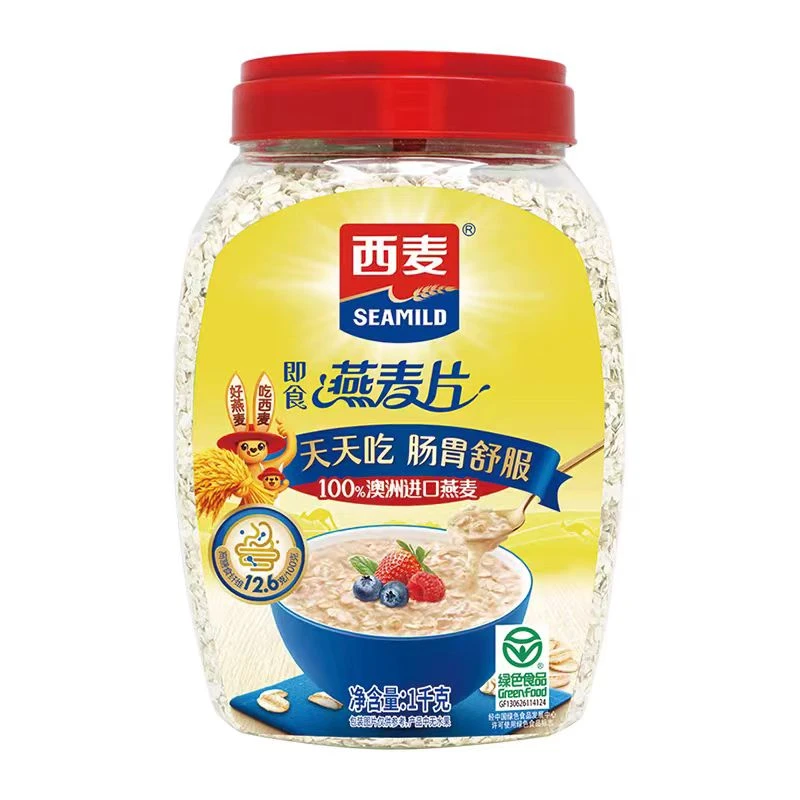 西麦 即食燕麦片 1kg/罐