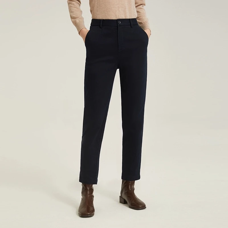 《空海》补丁生活藏蓝色烟管裤FK3101/243