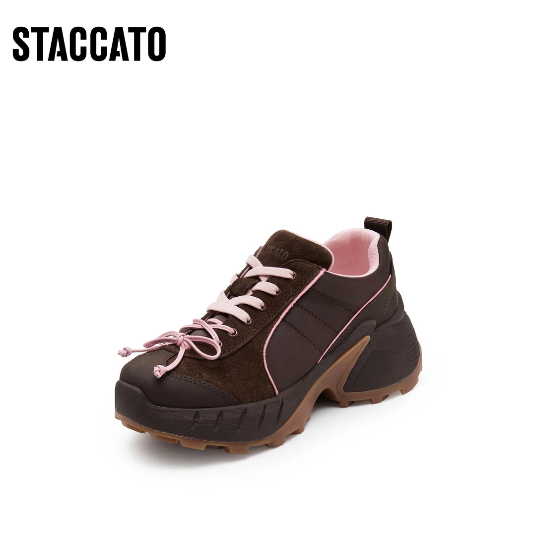 思加图秋季新款雅丹风街头百搭老爹鞋厚底运动休闲鞋S2154CM4