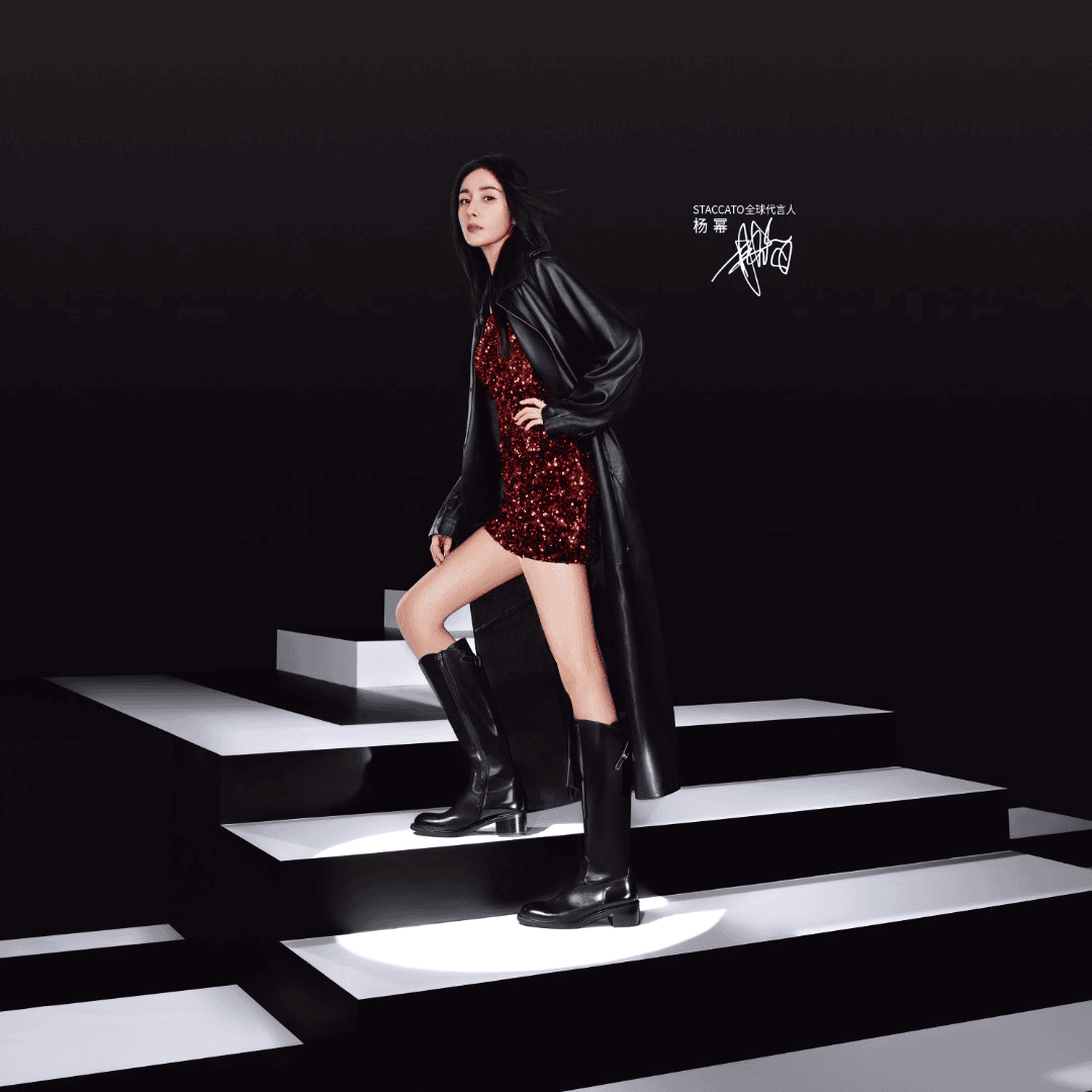 【杨幂同款】【活动】思加图冬季骑士乐章及膝长靴优雅女靴EC326DG3