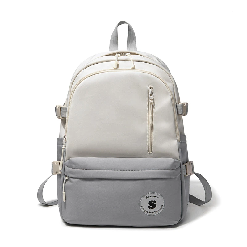 seasdoor大学生女简约学生背包女生初中生书包女大学生推荐